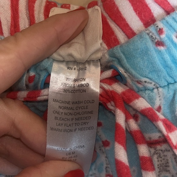 Munki Munki size medium lightweight flannel with sock monkeys. Pants only - Picture 6 of 8